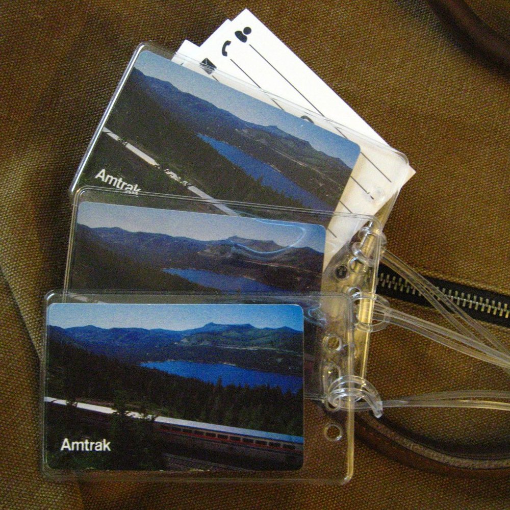 🚉 Amtrak Train Luggage Tags Set (3)